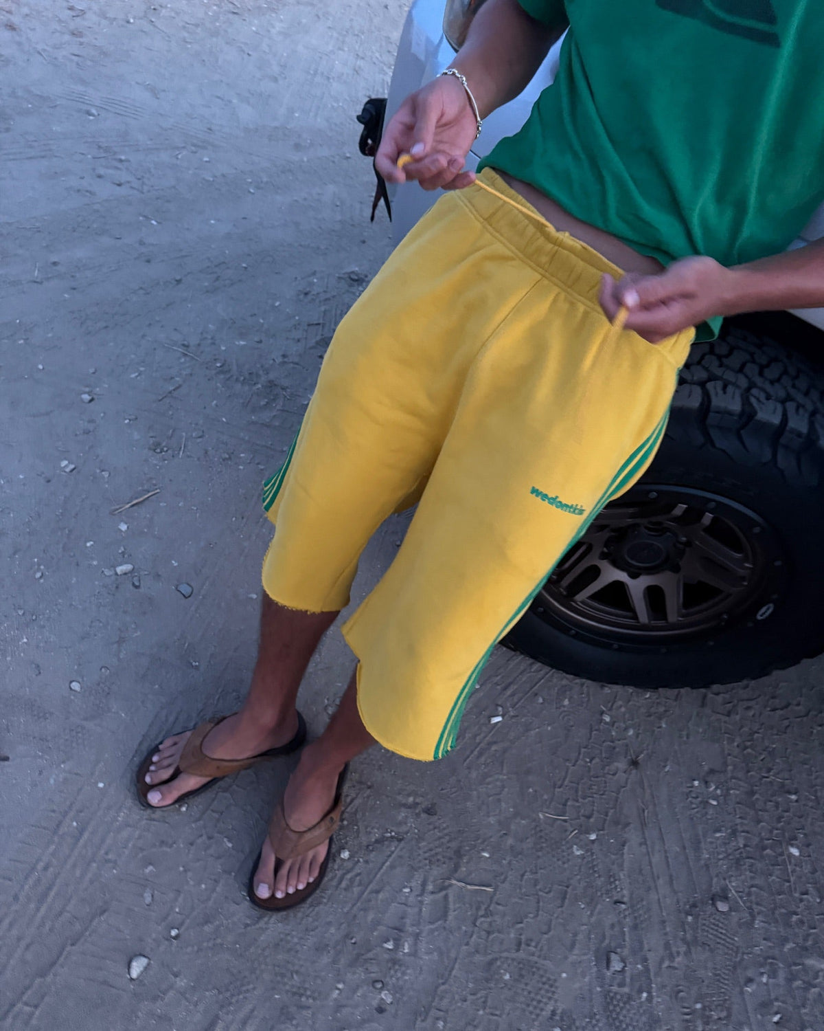 Day Trip Yellow 3/4 Shorts