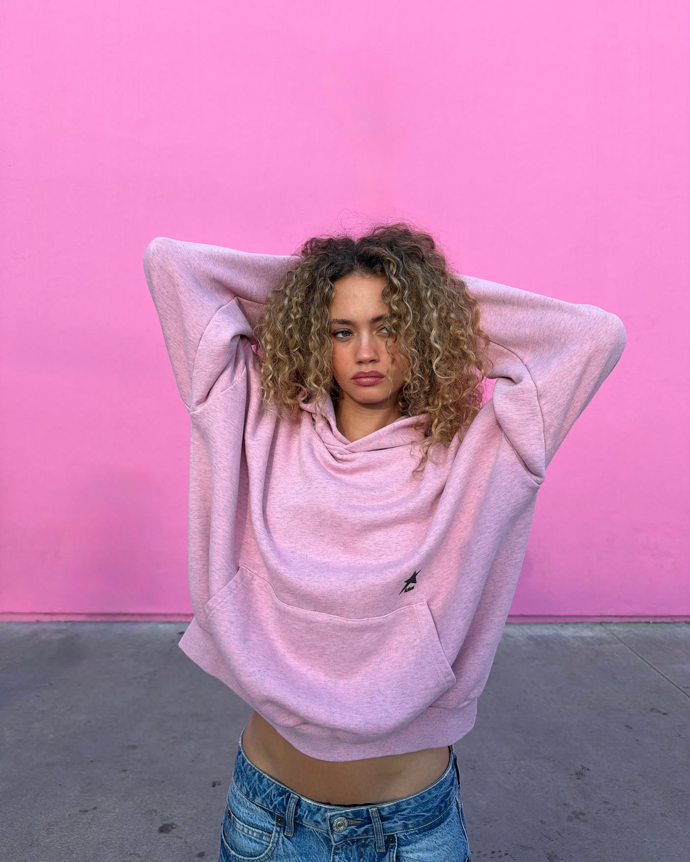 Day One Heather Pink Hoodie