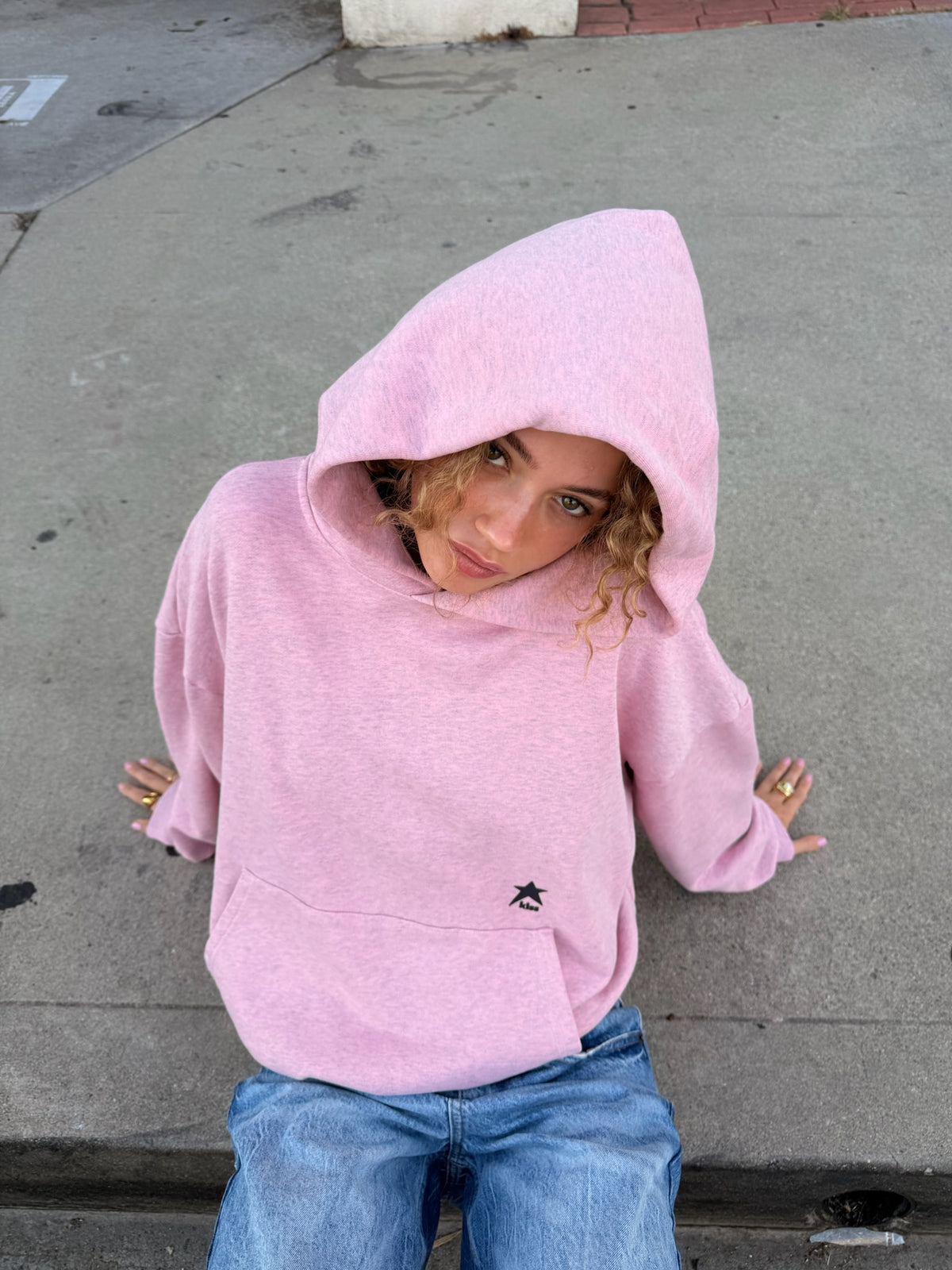 Day One Heather Pink Hoodie